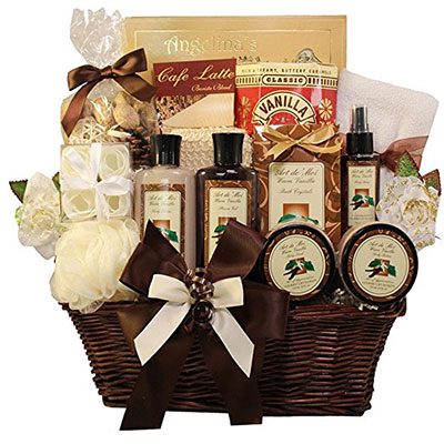 Art Of Appreciation Gift Baskets Essence Of Luxury Vanilla Spa Bath And Body Gift Set